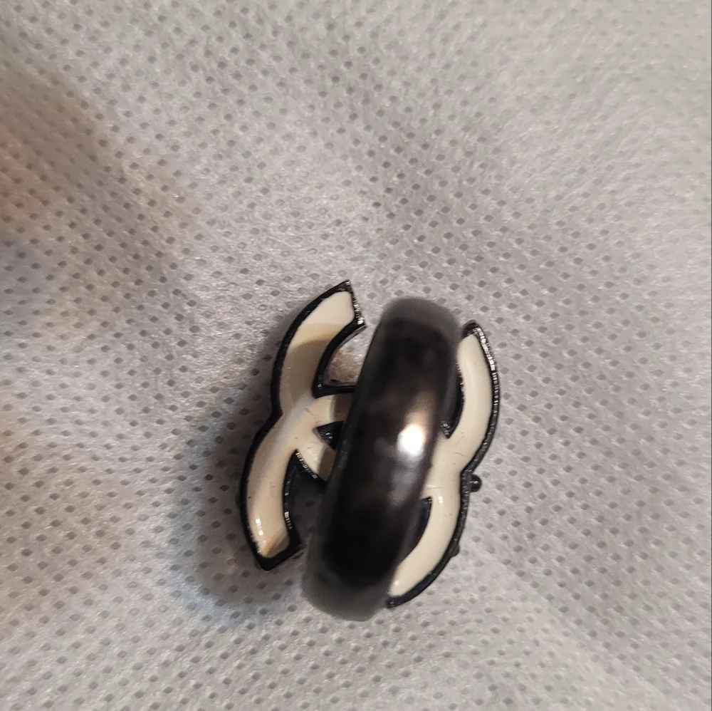Chanel Gunmetal Ring